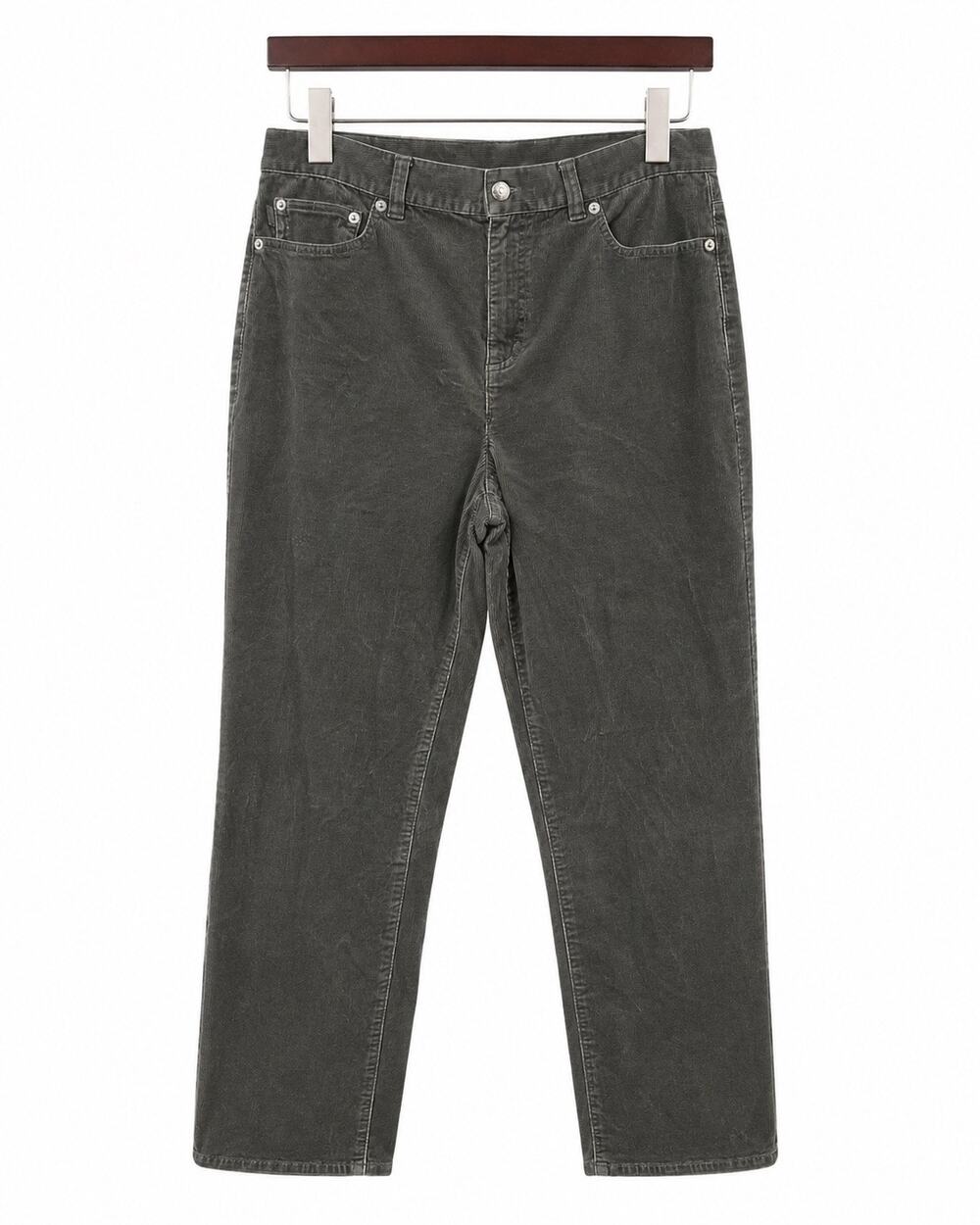 Lauren Jeans Co Ralph Lauren Gray Corduroy Pants Women’s Size 12 Petite